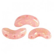 Cuentas de vidrio Arcos® par Puca® - Rose opal splash 71020/94401